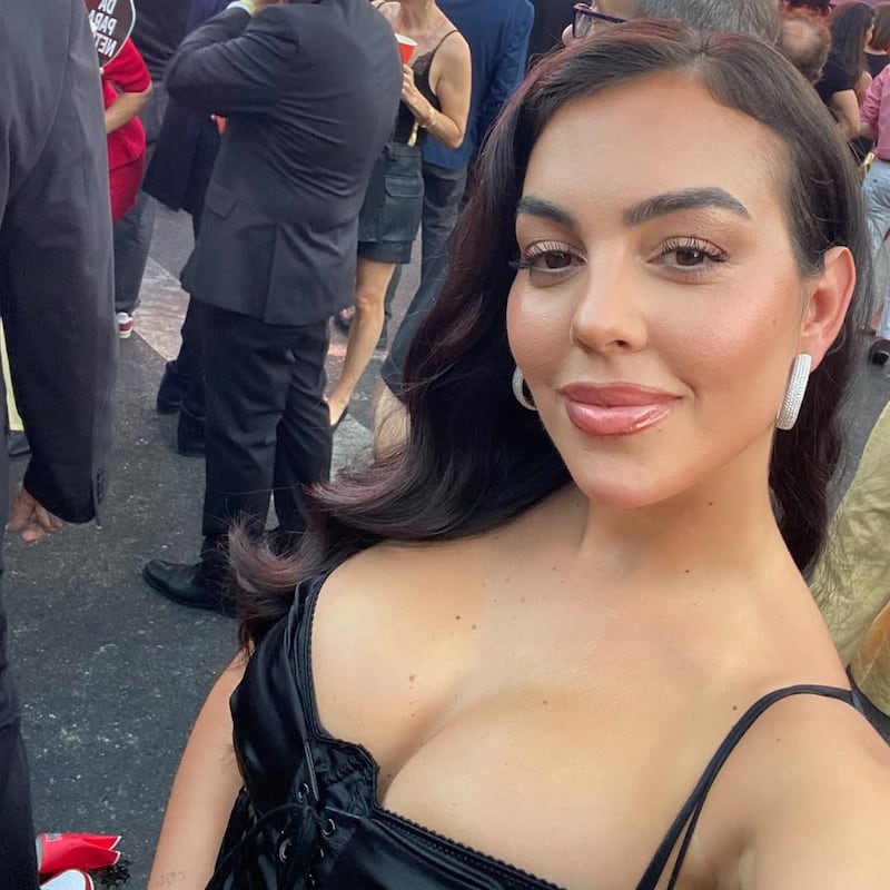 Georgina Rodríguez en el décimo aniversario de Netflix.