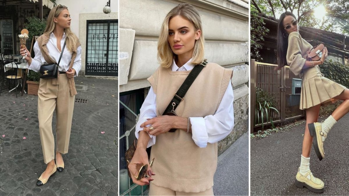 Los colores neutros son uno de los rasgos distintivos del estilo 'preppy'