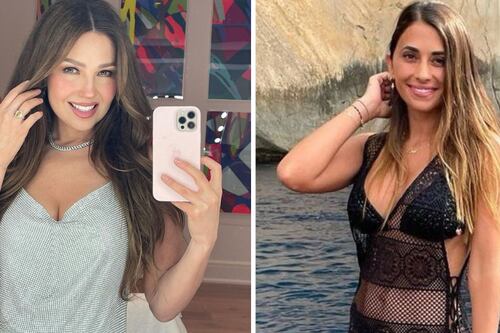 -20 años: Thalía ocupó el estilo de Antonela Roccuzzo y mostró las bondades de las babylights