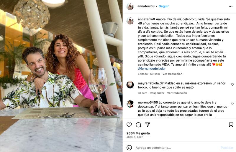 Fernando del Solar y Ana Ferro