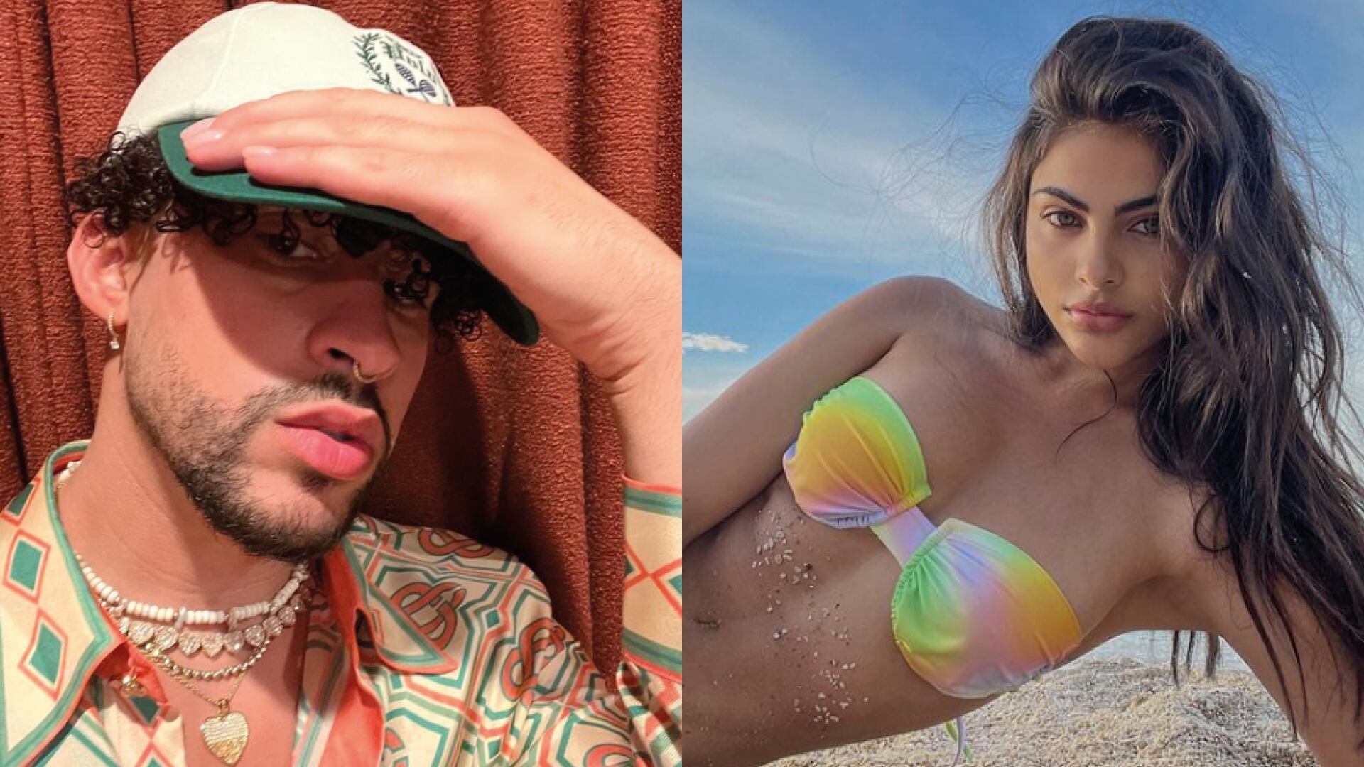 Bad Bunny y Sara Orrego