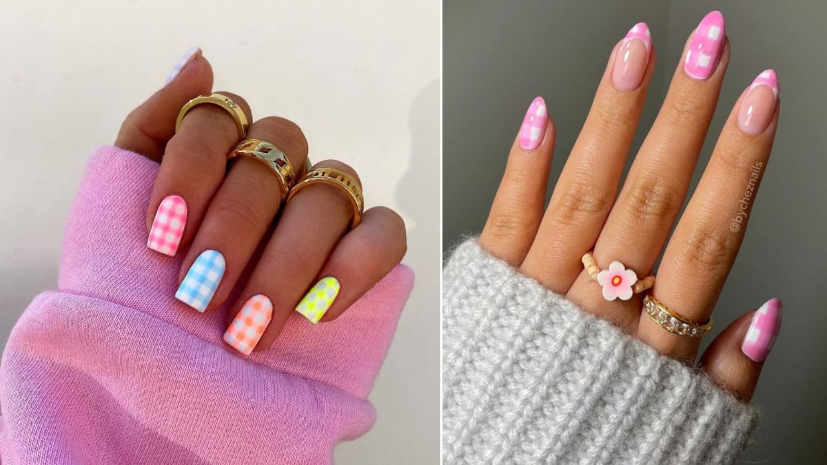 Las uñas vichy son perfectas para mujeres audaces y elegantes
