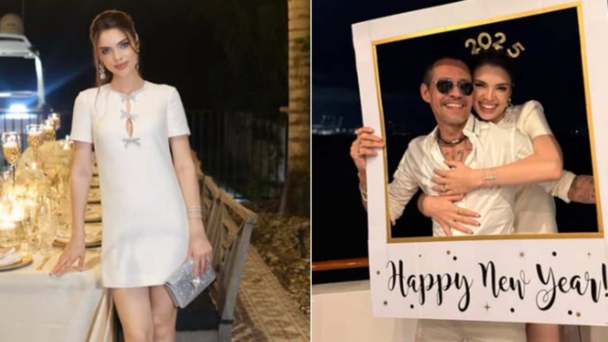 Nadia Ferreira y Marc Anthony fiesta