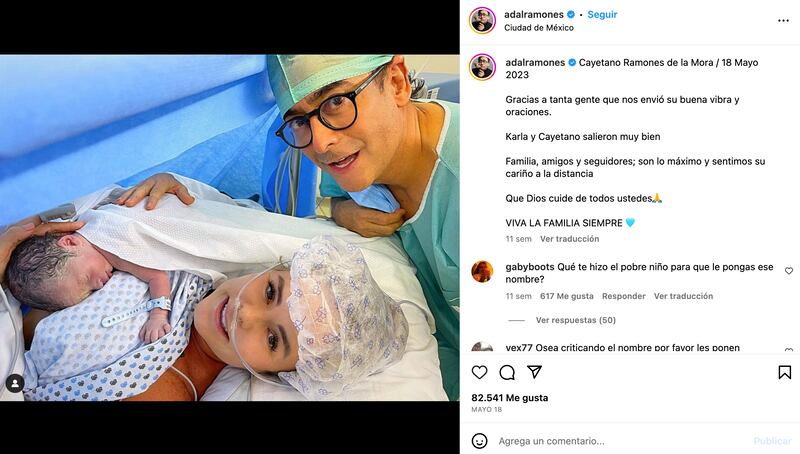 Adal Ramones y Karla de la Mora