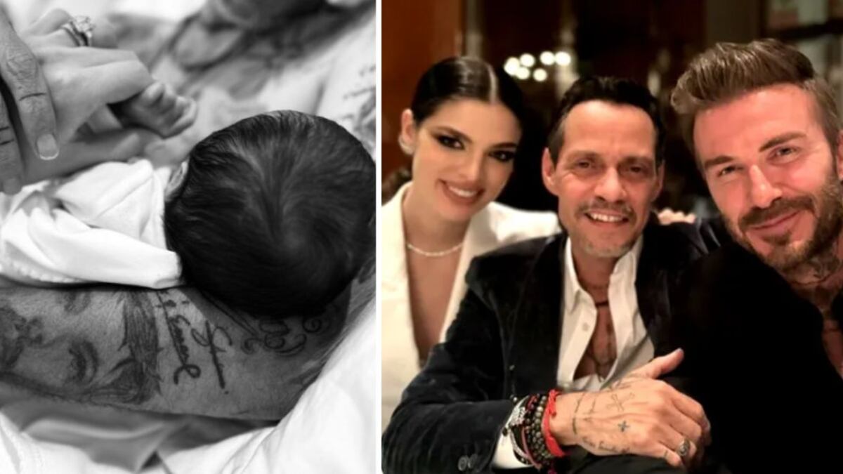 Marc Anthony y David Beckham amistad