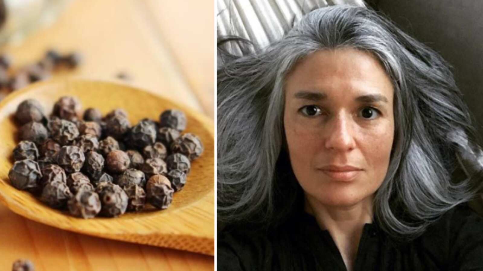 Tinte natural de pimienta negra y yogur