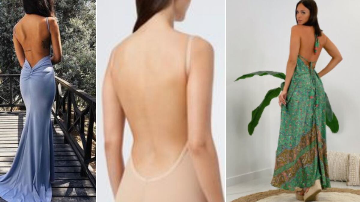 De los tirantes a las siliconas: cuál llevar para vestidos con espalda descubierta y estar seguras