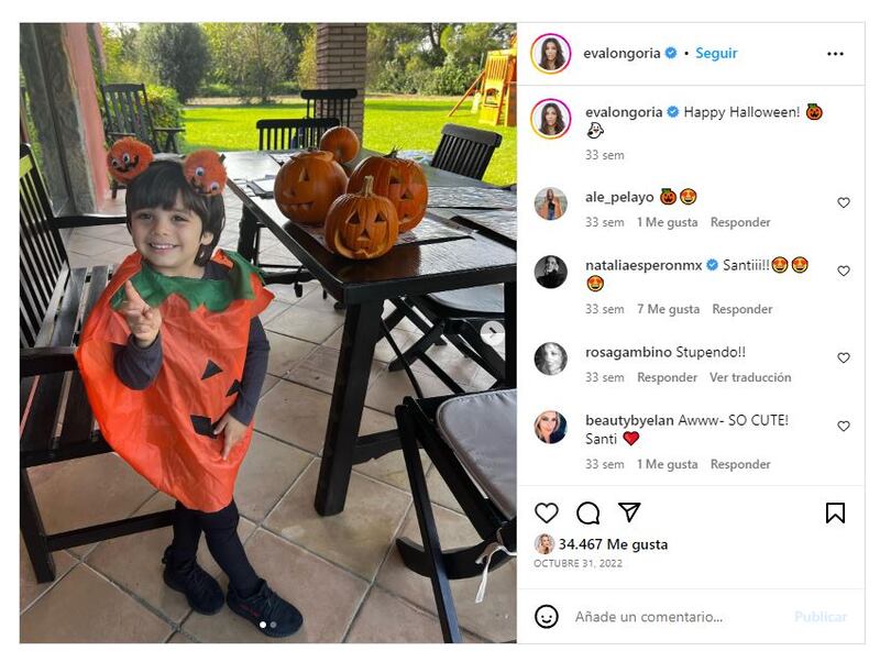 Hijo de Eva Longoria a sus 4 años de edad
