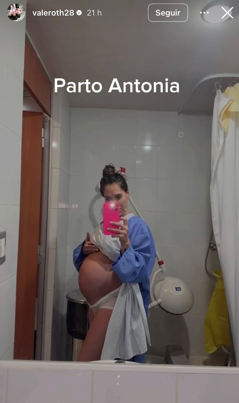 Valentina Roth celebró la llegada de su segunda hija, Martina: mostró la primera imagen amamantandola