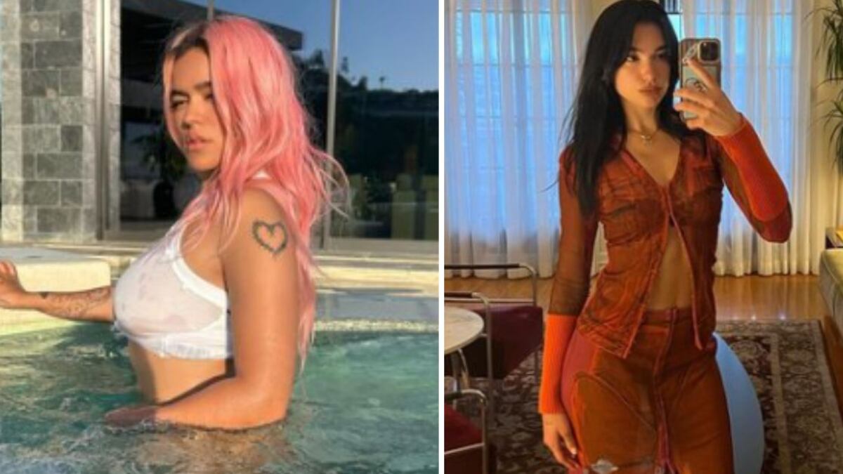 Karol G y Dua Lipa looks