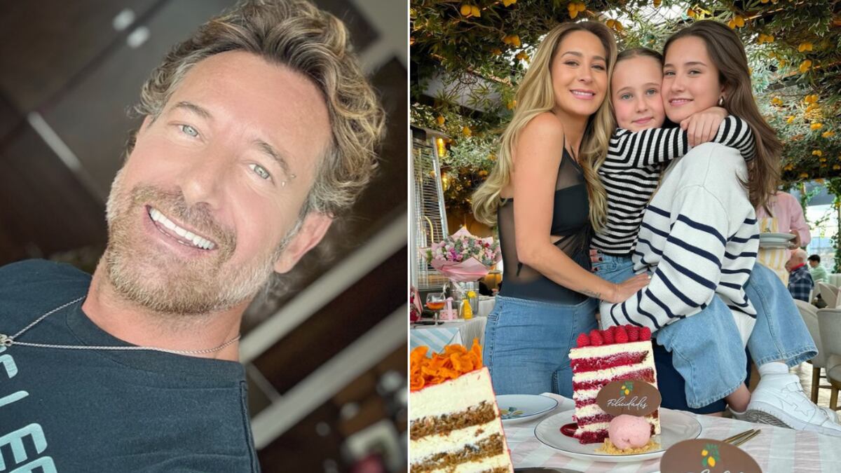 Esta fue la reacción de Gabriel Soto al regalo de Geraldine Bazán.