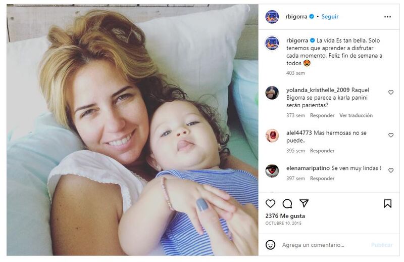 Raquel Bigorra es una madre entregada para su única hija