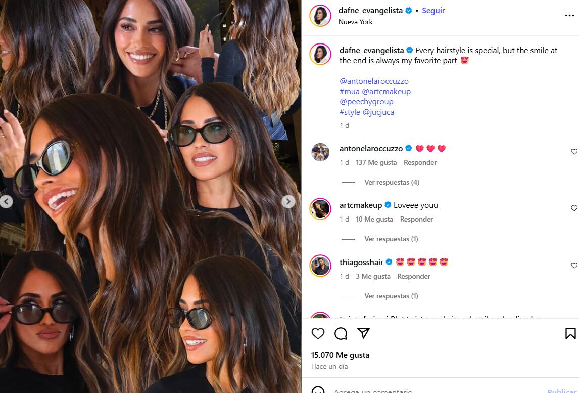 La estilista de Antonella Rocuzzo compartió su más reciente cambio de look