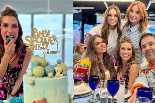 Pañales y otros regalos a Andrea Escalona en su baby shower: el de Galilea fue el favorito