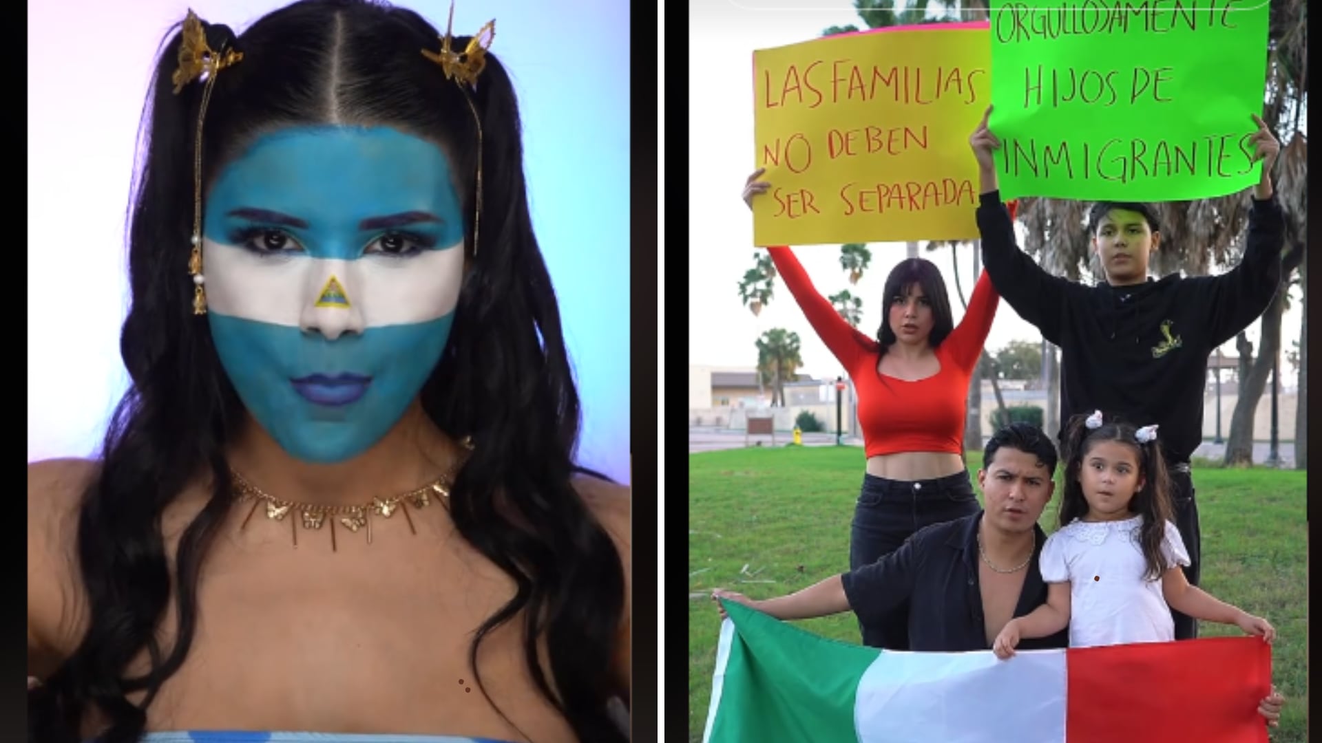 Ella Ileana Velásquez, una maquilladora profesional que usó su destreza con el makeup para demostrar su descontento por las masivas deportaciones de EE. UU.