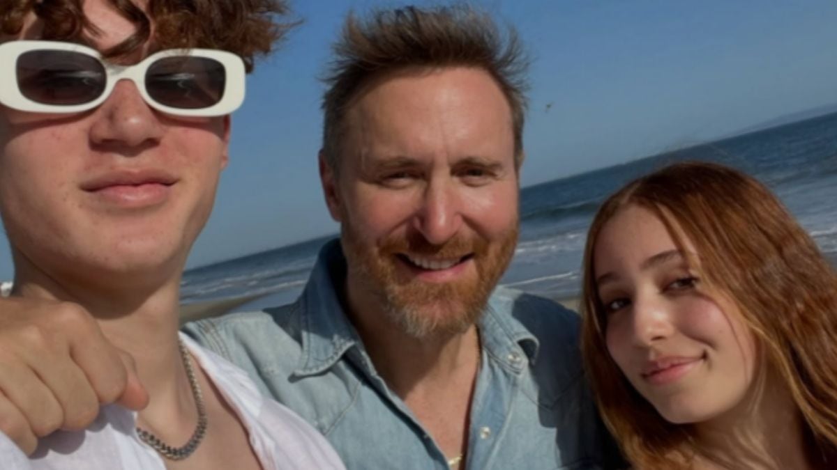 David Guetta y sus hijos (Foto: Threads @davidgetta)