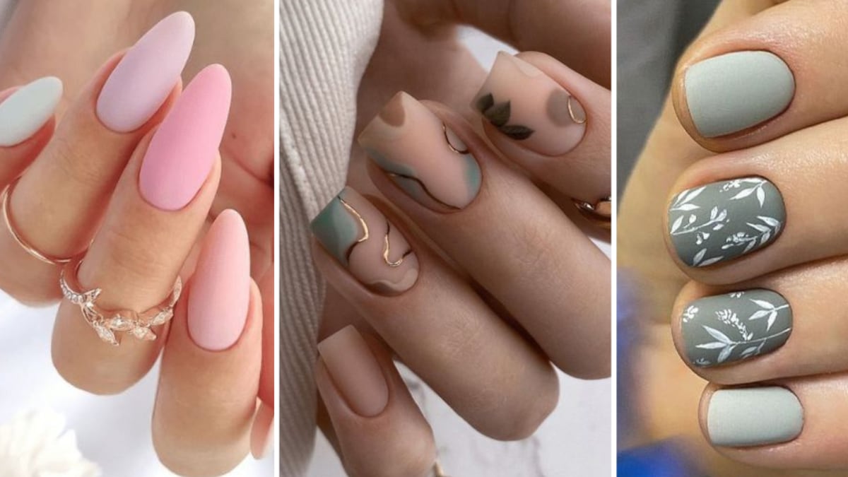Diseños de uñas mate