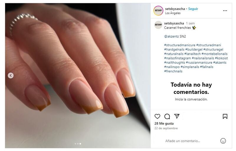 Las uñas caramelo son ideales para lucir en otoño-invierno