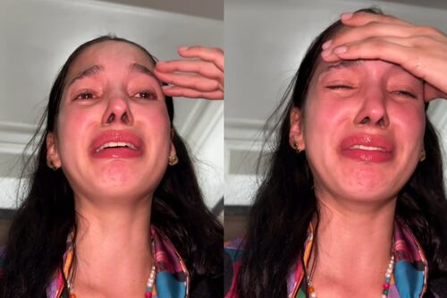 Novia de Luisito Comunica rompe en llanto después de salvarse de un brutal incendio en Brasil