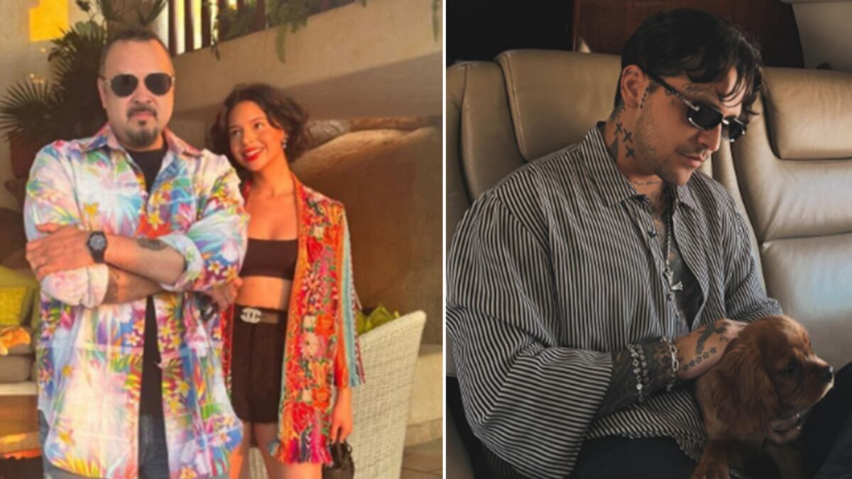 Pepe Aguilar con Ángela y Nodal foto