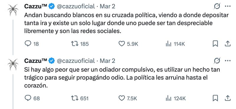 Cazzu reacciona a la muerte de Kim Gómez.