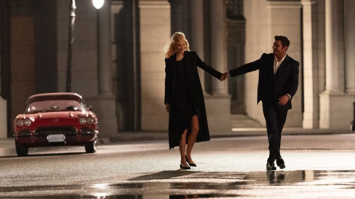 Nicole Kidman como Brooke Harwood y Zac Efron como Chris Cole en Un asunto familiar