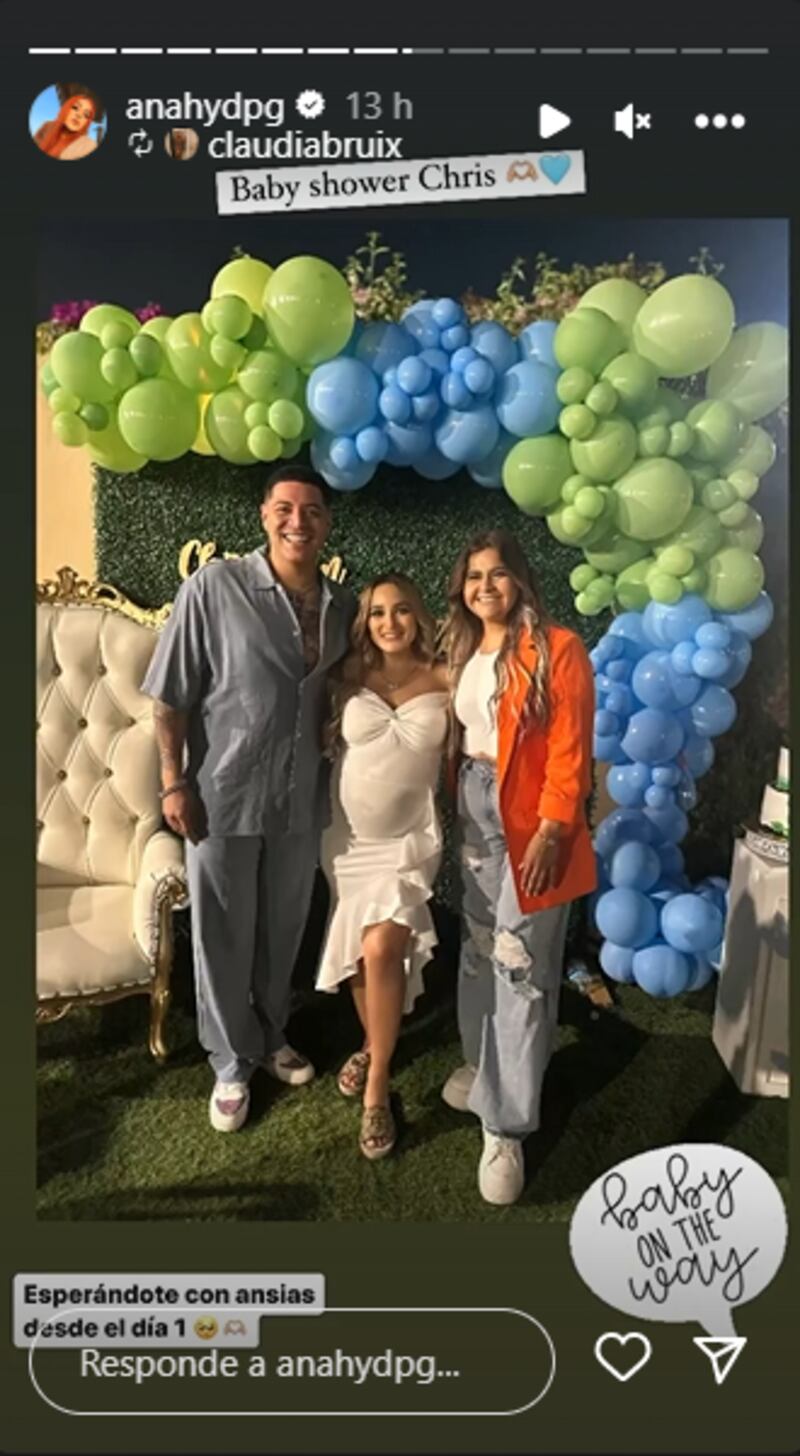 Daisy Anahy en su baby shower