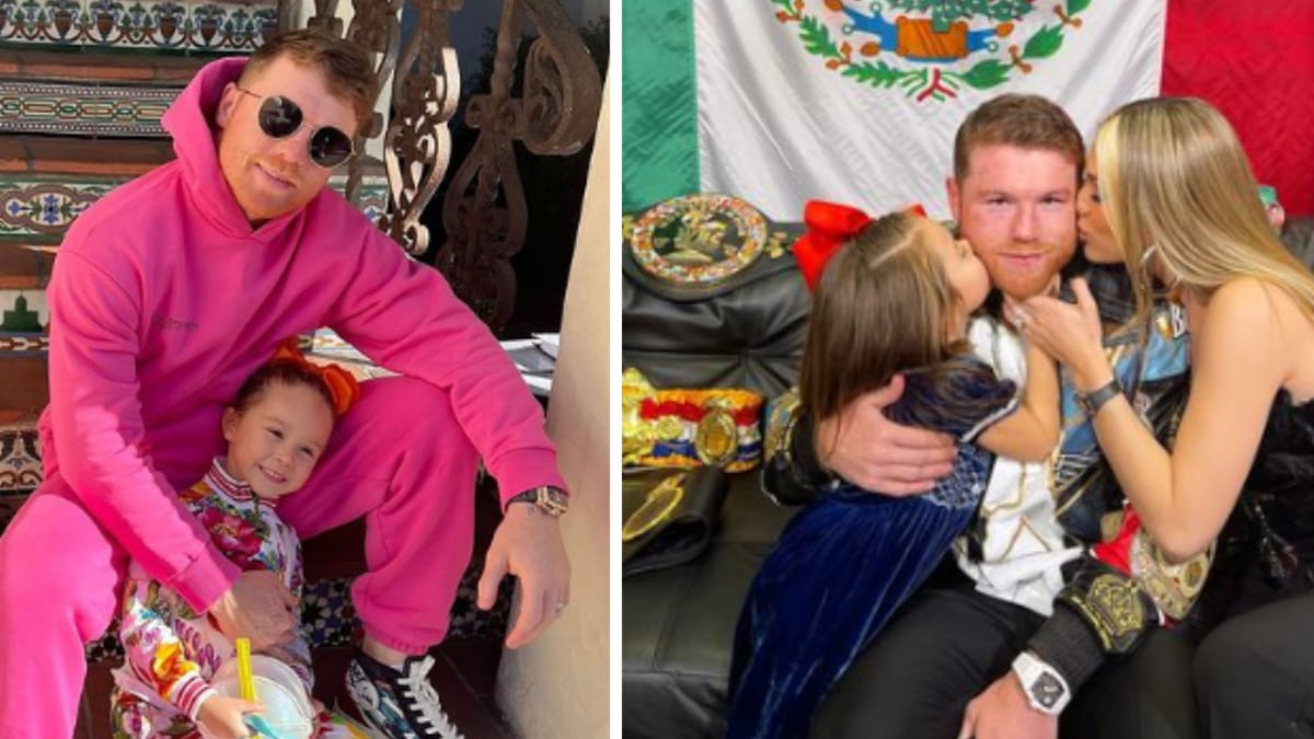 Saúl 'Canelo' Álvarez recibió a su hija María Fernanda.