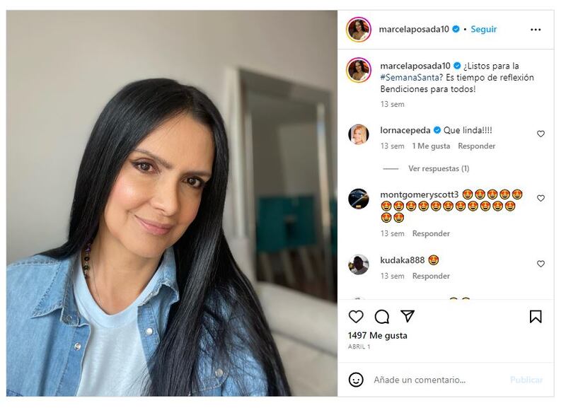 Marcela Posada en la actualidad
