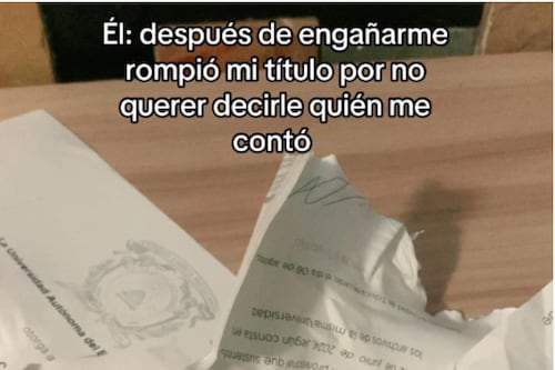 Rompe su título universitario: tiktoker expone la venganza de su exnovio tras infidelidad