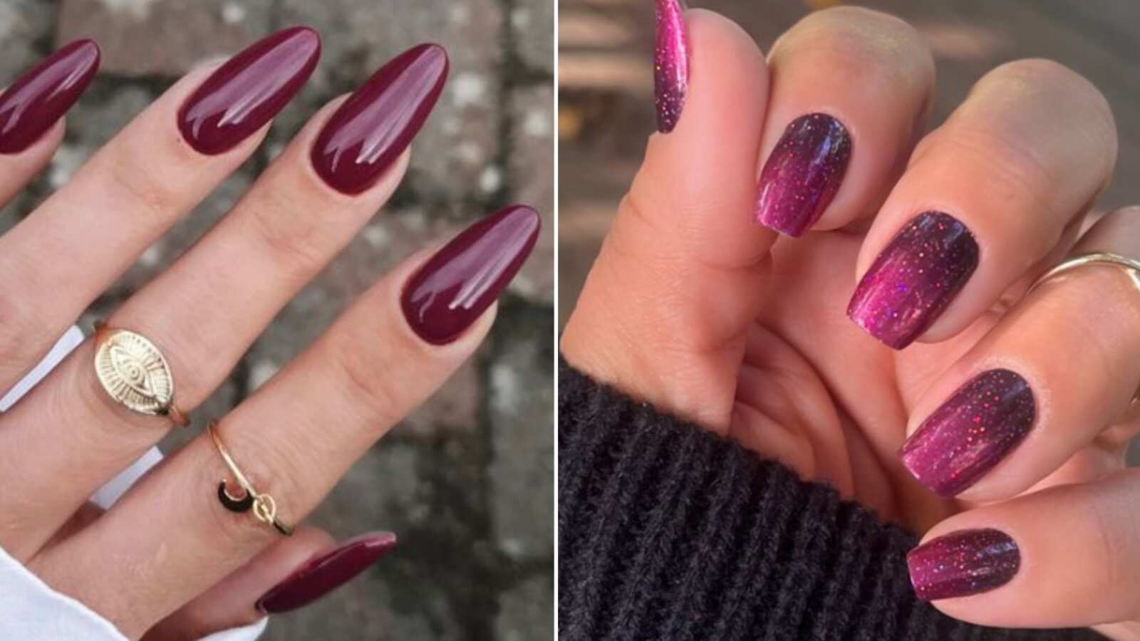 Uñas ciruela italiana