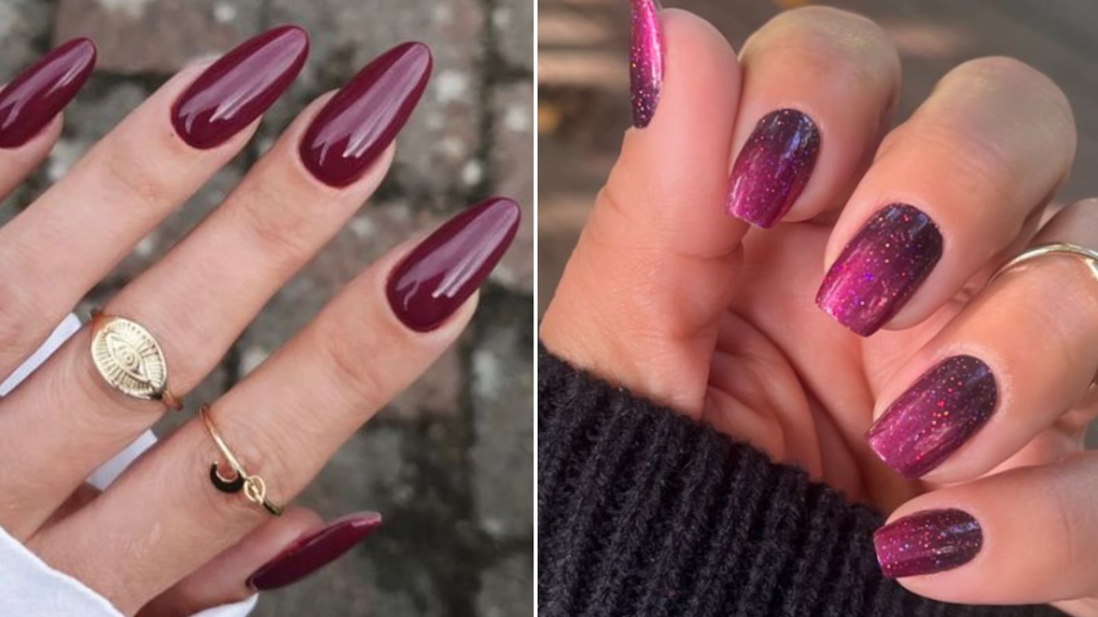 Uñas ciruela italiana