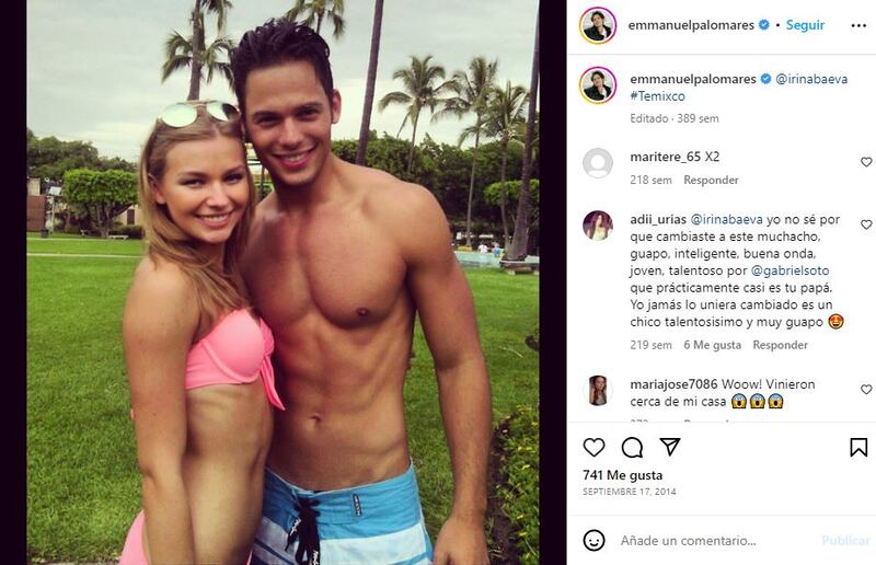 Emmanuel Palomares e Irina Baeva fueron pareja durante casi tres años