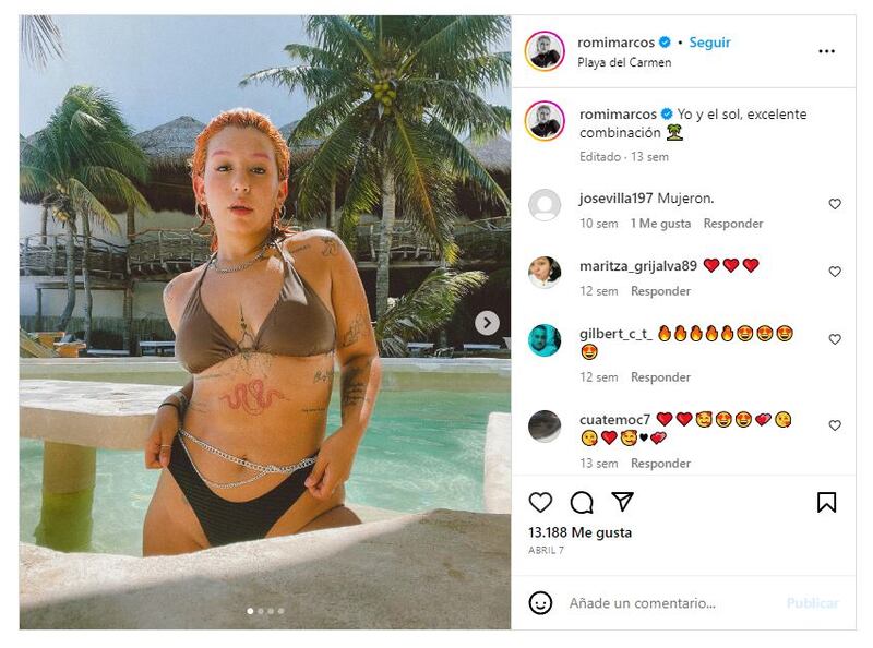 Romina Marcos es la hermana de Emilio Osorio que también es artista