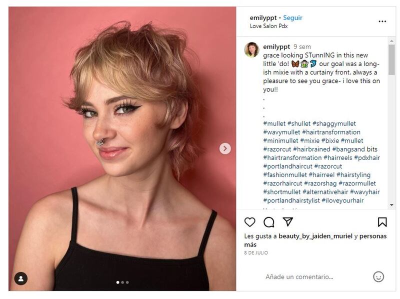 El mixie es un corte rejuvenecedor, atrevido y con personalidad