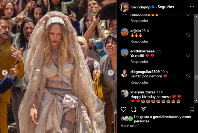Belinda muestra partes de 'La Mala'