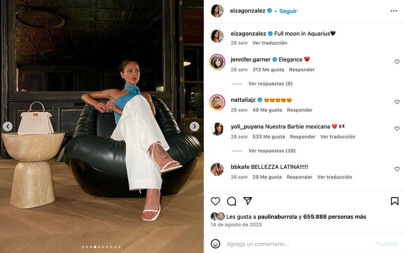 Eiza González tatuaje de su pie