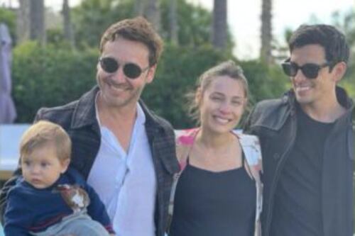 Pampita y Benjamín Vicuña se reencontraron durante ceremonia en honor a su hija Blanca