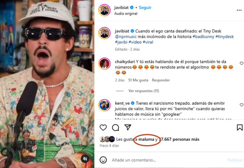 Maluma y Bad Bunny
