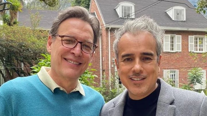 Patrick Delmas y Jorge Enrique Abello