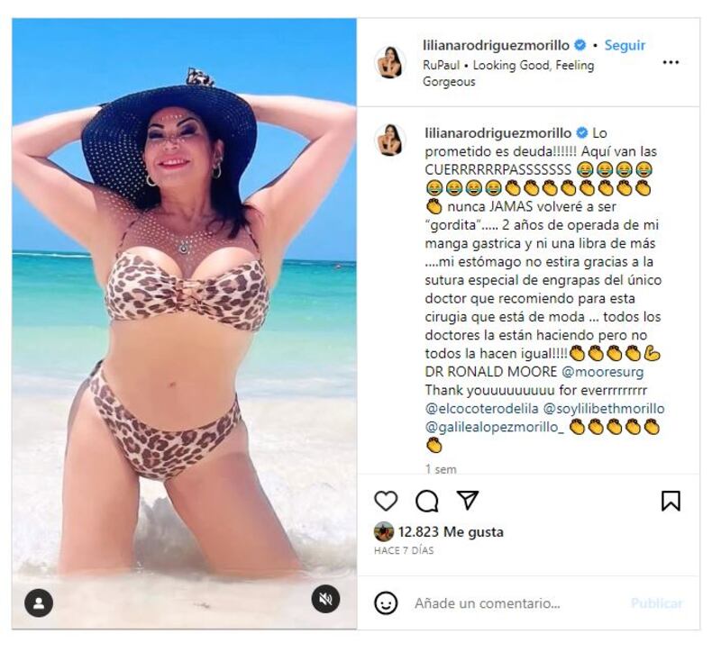 Liliana Rodríguez está muy contenta con su nueva apariencia