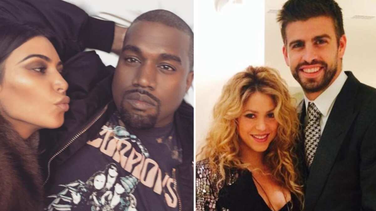 Kim Kardashian y Kanye West Shakira y Piqué
