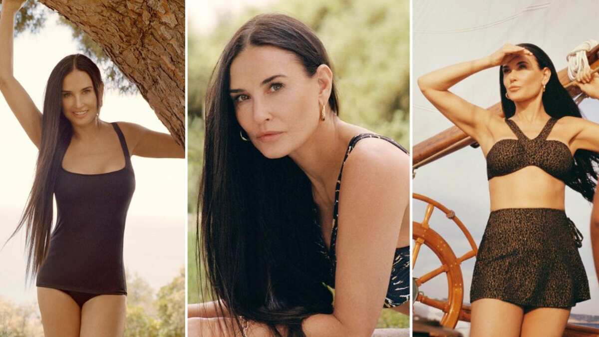 Demi Moore lanzó su primera línea de bañadores en colaboración con Andi