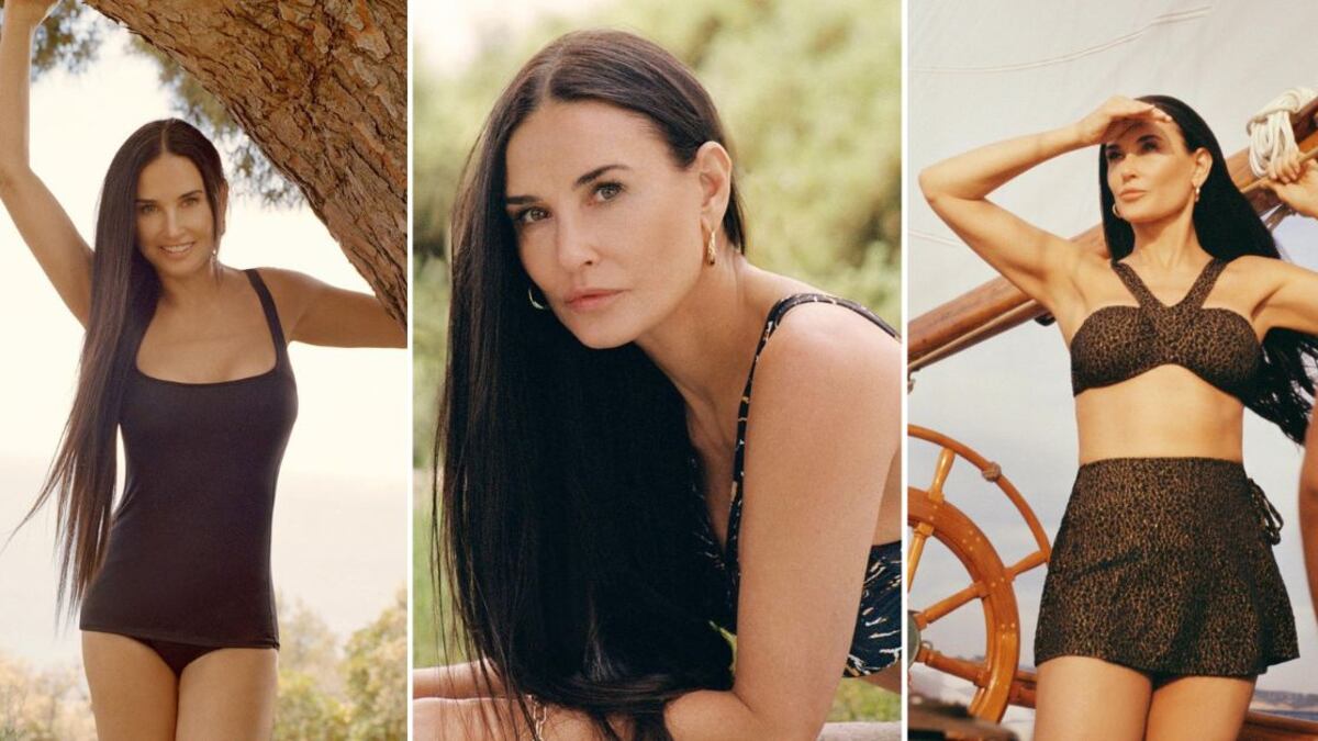 Demi Moore lanzó su primera línea de bañadores en colaboración con Andi