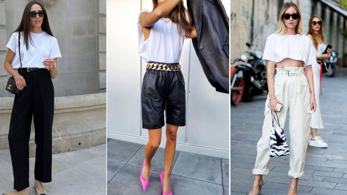 Así puedes lograr el look más elegante solo con una camiseta blanca básica.