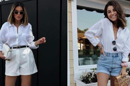 Cómo combinar camisa blanca con short a los 30 para lucir diferente y con mucho glamour