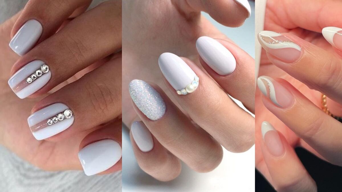 Diseños de uñas blancas