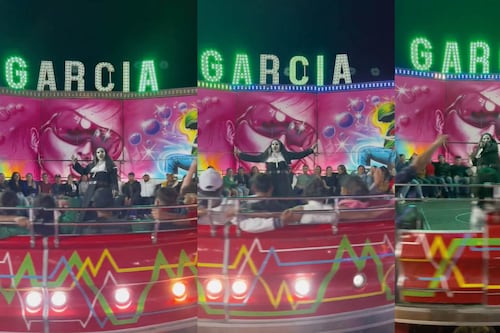 Así luce sin máscara la viral monja del tagadá en México