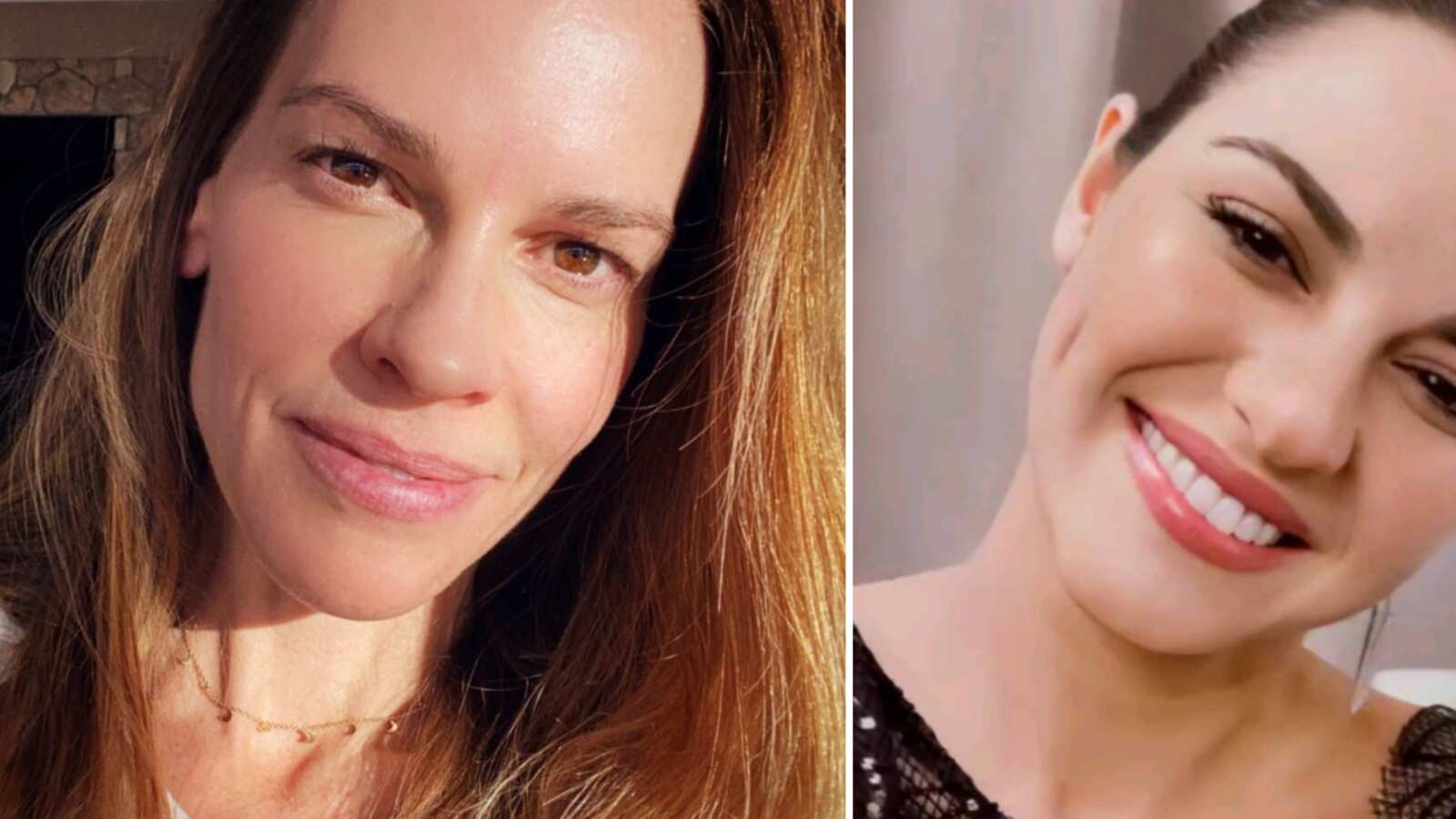 Hilary Swank y Maite Perroni