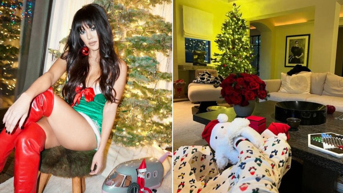 Kourtney Kardashian no escatimó en nada para decorar su hogar en la Navidad 2024